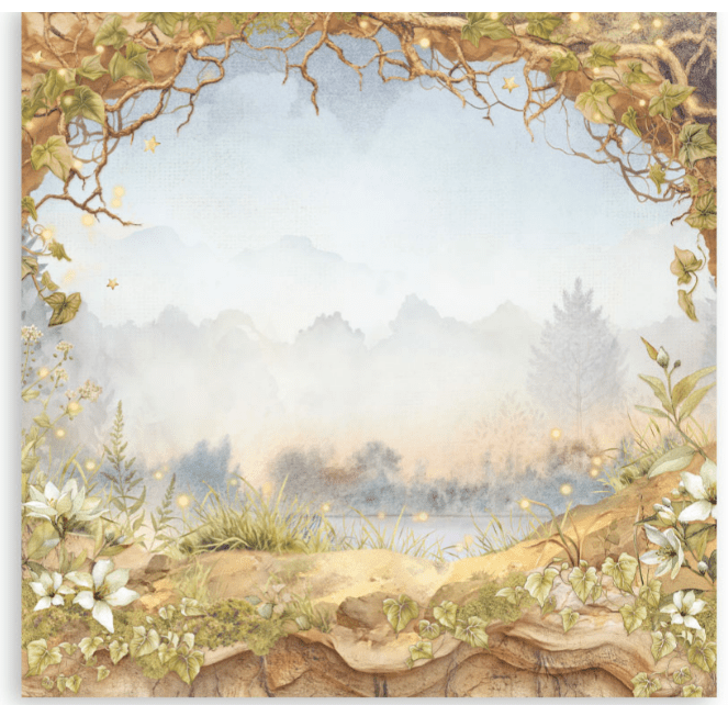 Stamperia - Whispering Woods - 8" x 8" single sided scrapbooking pad - Craftywaftyshop