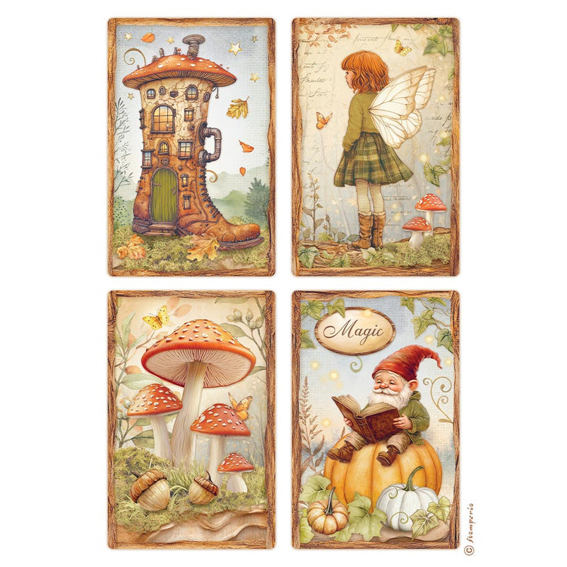 Stamperia - Whispering Woods - A4 Rice Paper Selection - Craftywaftyshop