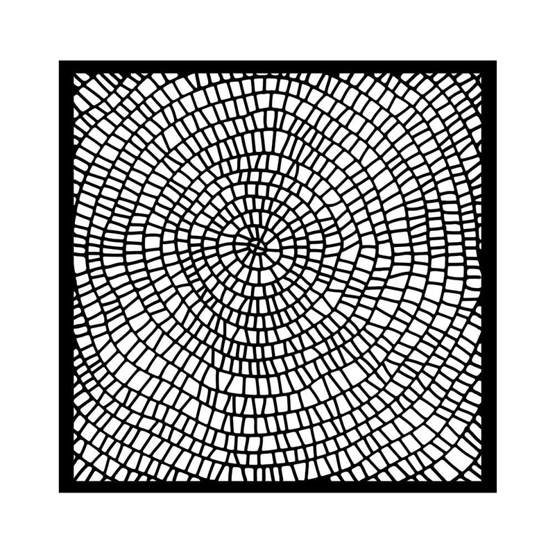 Stamperia - Whispering Woods - Bark Pattern Stencil (18x18cm) - Craftywaftyshop