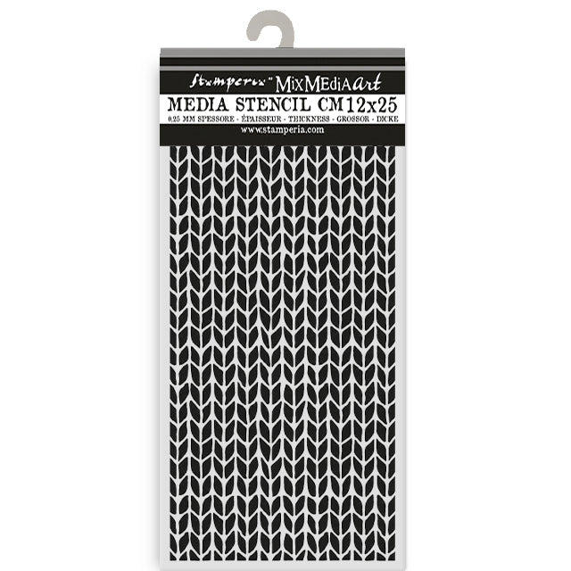 Stamperia - Whispering Woods - Knitting Pattern Stencil - Craftywaftyshop