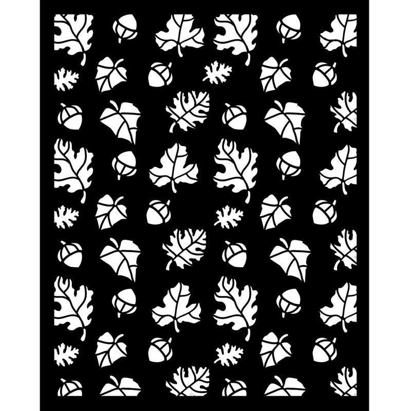 Stamperia - Whispering Woods - Leaves and Acorns Pattern Stencil (20x25cm) - Craftywaftyshop