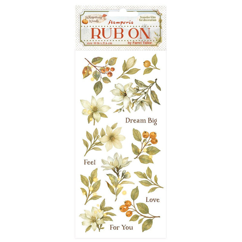 Stamperia - Whispering Woods - Rub On - Magnolia - Craftywaftyshop