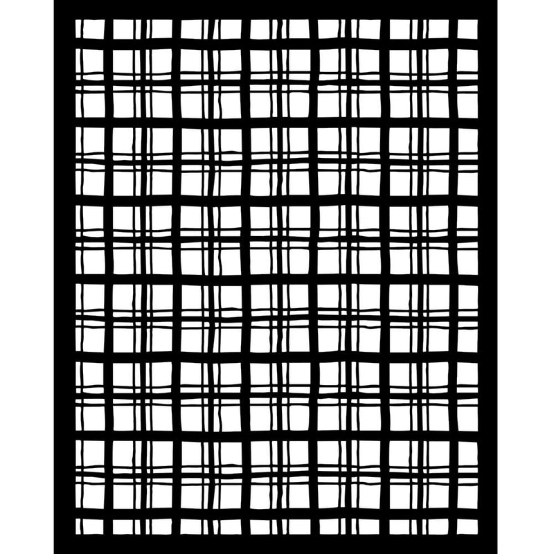 Stamperia - Whispering Woods - Tartan Pattern Stencil (20x25cm) - Craftywaftyshop
