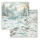 Stamperia White Christmas 12x12 Double Sided Backgrounds Pad | SBBL191 - Craftywaftyshop
