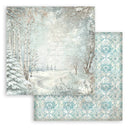 Stamperia White Christmas 12x12 Double Sided Backgrounds Pad | SBBL191 - Craftywaftyshop