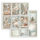 Stamperia White Christmas 12x12 Double Sided Scrapbooking Pad SBBL190 - Craftywaftyshop