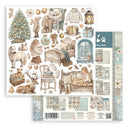 Stamperia White Christmas 12x12 Double Sided Scrapbooking Pad SBBL190 - Craftywaftyshop