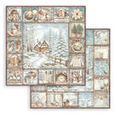 Stamperia White Christmas 12x12 Double Sided Scrapbooking Pad SBBL190 - Craftywaftyshop
