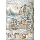 Stamperia White Christmas A4 Rice Paper Selection 6 Sheets | DFSA4XWG - Craftywaftyshop