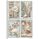 Stamperia White Christmas A4 Rice Paper Selection 6 Sheets | DFSA4XWG - Craftywaftyshop