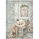 Stamperia White Christmas A4 Rice Paper Selection 6 Sheets | DFSA4XWG - Craftywaftyshop