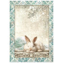 Stamperia White Christmas A6 Mini Rice Paper – 8 Sheets | SPDFSA6X10 - Craftywaftyshop