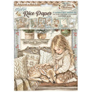 Stamperia White Christmas A6 Mini Rice Paper – 8 Sheets | SPDFSA6X10 - Craftywaftyshop