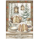 Stamperia White Christmas A6 Mini Rice Paper – 8 Sheets | SPDFSA6X10 - Craftywaftyshop