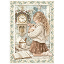 Stamperia White Christmas A6 Mini Rice Paper – 8 Sheets | SPDFSA6X10 - Craftywaftyshop