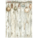 Stamperia White Christmas A6 Rice Paper Backgrounds | DFSAK6059 - Craftywaftyshop