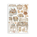 Stamperia White Christmas Washi Pad | SBW36 - Craftywaftyshop