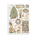 Stamperia White Christmas Washi Pad | SBW36 - Craftywaftyshop