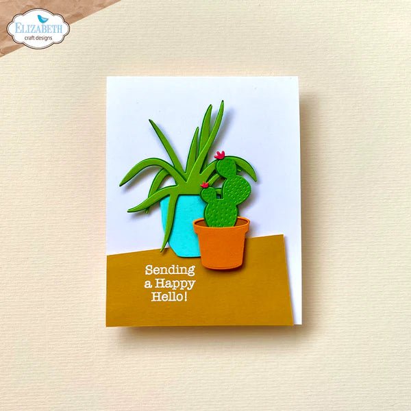 Succulents & Pots Die Set by Elizabeth Craft Designs - Craftywaftyshop