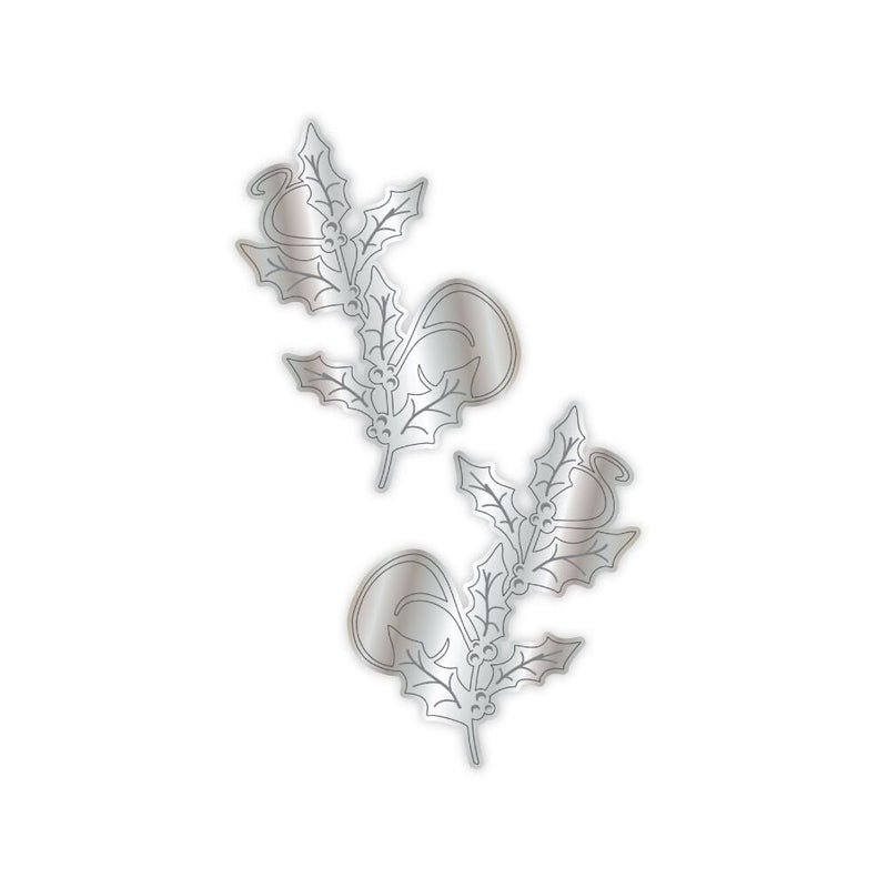 Swirly Holly Metal Die Set by Chloes Creative Cards - Craftywaftyshop