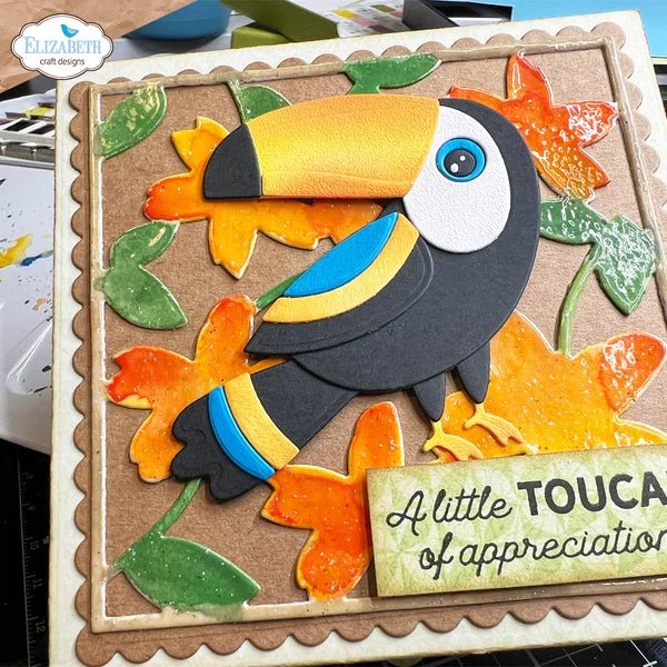 Teddy the Toucan Die Set by Elizabeth Craft Designs - Craftywaftyshop