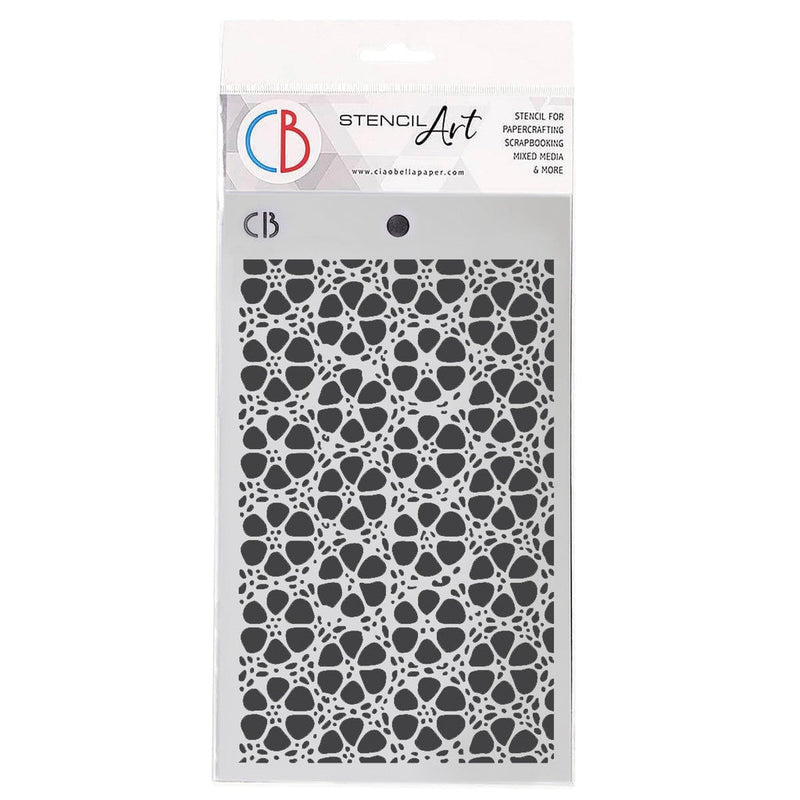 Texture Stencil 5x8" Vintage Filigree Pattern by Ciao Bella - Craftywaftyshop