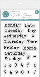 The Essential Craft Stamps - Days of the Week - Photopolymer Stamp by Craft Consortium - Craftywaftyshop