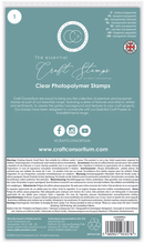 The Essential Craft Stamps - Postcard - Clear Photopolymer Stamp Set - Craftywaftyshop