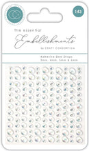 The Essential Embellishments Adhesive Dew Drops by Craft Consortium - Craftywaftyshop