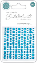 The Essential Embellishments Adhesive Dew Drops by Craft Consortium - Craftywaftyshop