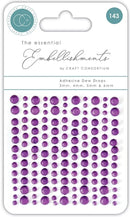 The Essential Embellishments Adhesive Dew Drops by Craft Consortium - Craftywaftyshop