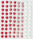 The Essential Embellishments Adhesive Enamel Hearts by Craft Consortium - Craftywaftyshop