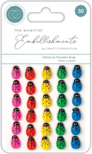 The Essential Embellishments Wooden Bugs by Craft Consortium - Craftywaftyshop