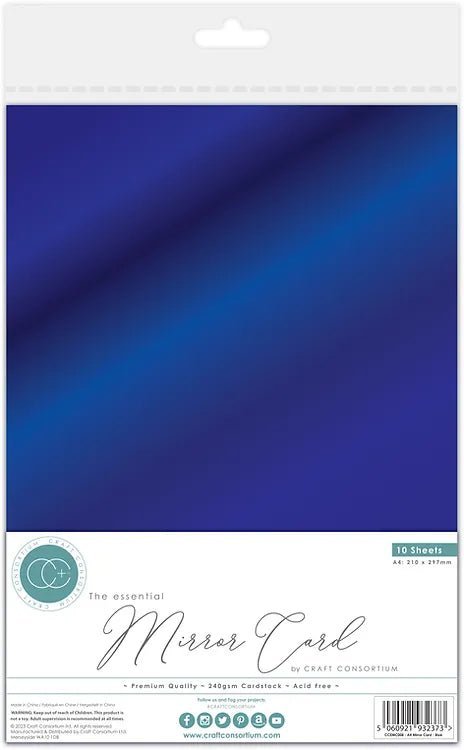 The Essential Mirror Card A4 by Craft Consortium - Craftywaftyshop