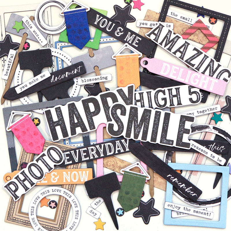 The Flower Emporium Chipboard Basics by 49 and Market - Craftywaftyshop