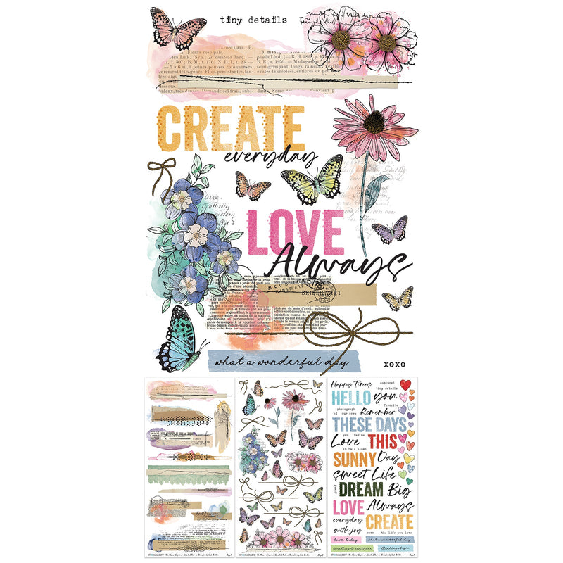 The Flower Emporium Essential Rub - on Transfers by 49 and Market - Craftywaftyshop