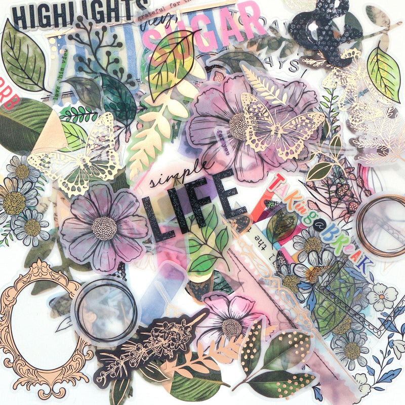 The Flower Emporium Foiled Die - Cut Assortment by 49 and Market - Craftywaftyshop