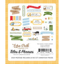 The House At Pooh Corner Titles & Phrases Ephemera by Echo Park - Craftywaftyshop