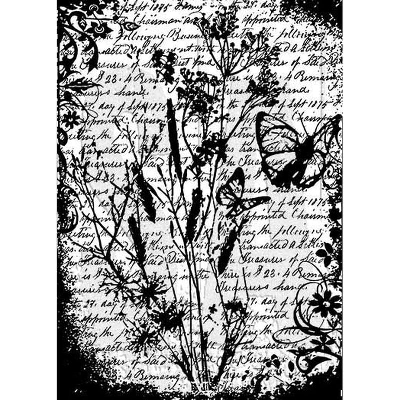 Tim Holtz Components Stampers Anonymous Cling Stamp Flutter - Craftywaftyshop