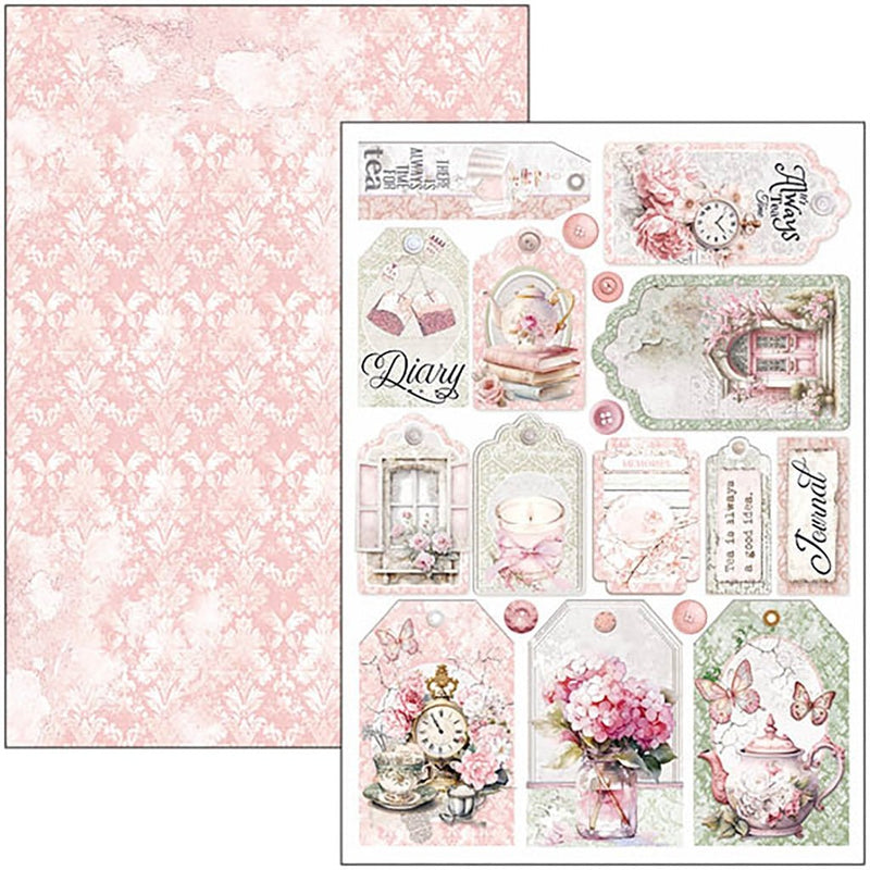 Timeless Moments Creative Ephemera Pad A4 9 Sheets by Ciao Bella - Craftywaftyshop