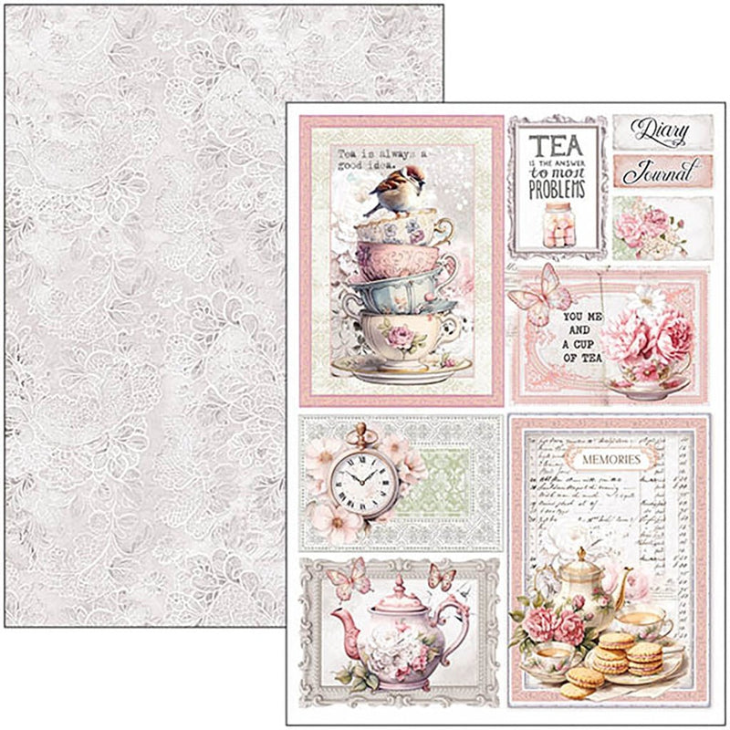 Timeless Moments Creative Ephemera Pad A4 9 Sheets by Ciao Bella - Craftywaftyshop