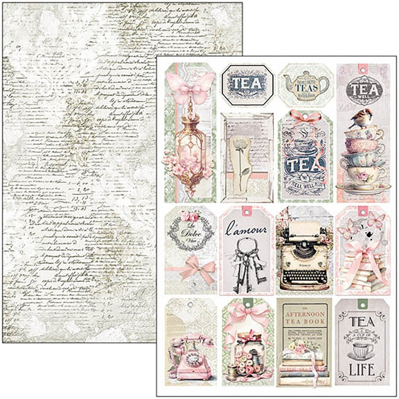 Timeless Moments Creative Ephemera Pad A4 9 Sheets by Ciao Bella - Craftywaftyshop