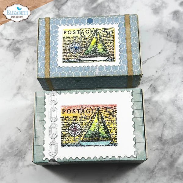 Travel & Postage Stamp Set by Elizabeth Craft Designs - Craftywaftyshop