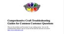 Troubleshooting Craft Guide - Download - Craftywaftyshop