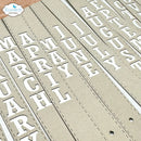 Vertical Months Die Set by Elizabeth Craft Designs - Craftywaftyshop