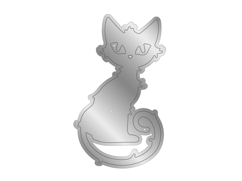 Vintage Halloween Metal Die - Cat by Crafters Companion - Craftywaftyshop
