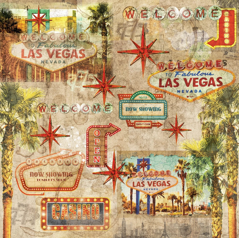 Vintage Vegas 6”x6” Paper Pad by Crafters Companion - Craftywaftyshop