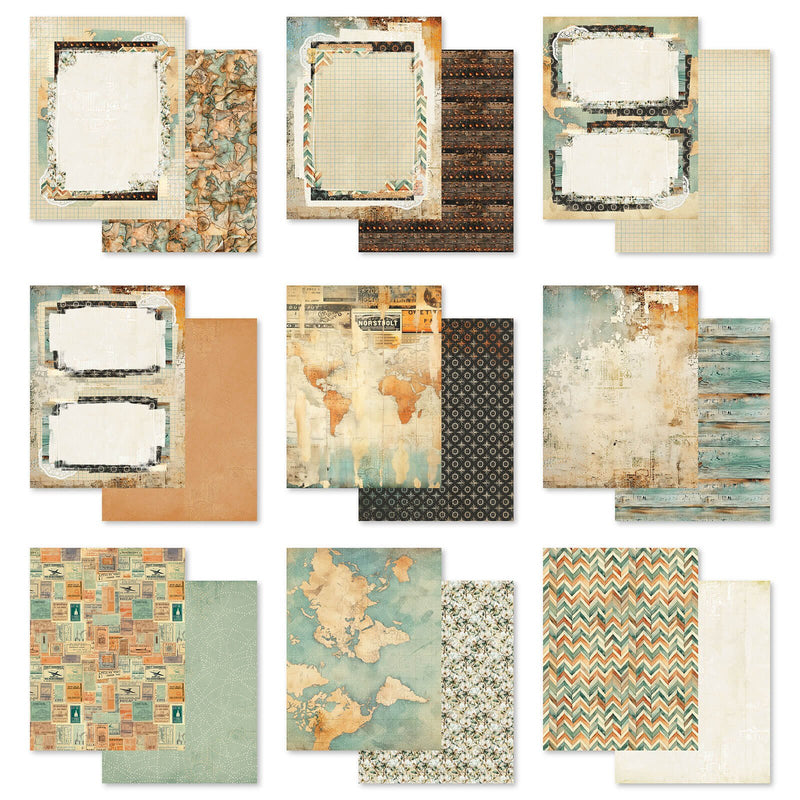 Wanderlust Explorer 6x8 Collection Pack by 49 and Market - Craftywaftyshop