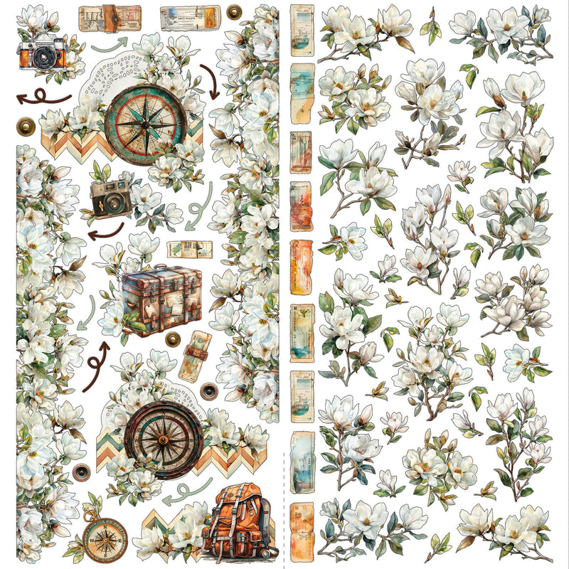 Wanderlust Explorer Laser Cut Element Set by 49 and Market - Craftywaftyshop