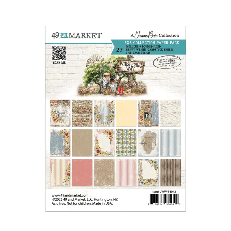 Whispering Way 6"x8" Farm Themed Collection Paper Pack by 49 and Market - Craftywaftyshop